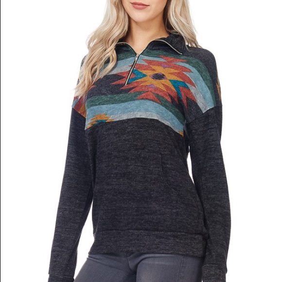 SOLD❗️Aztec HalfZip - Picture 2 of 5